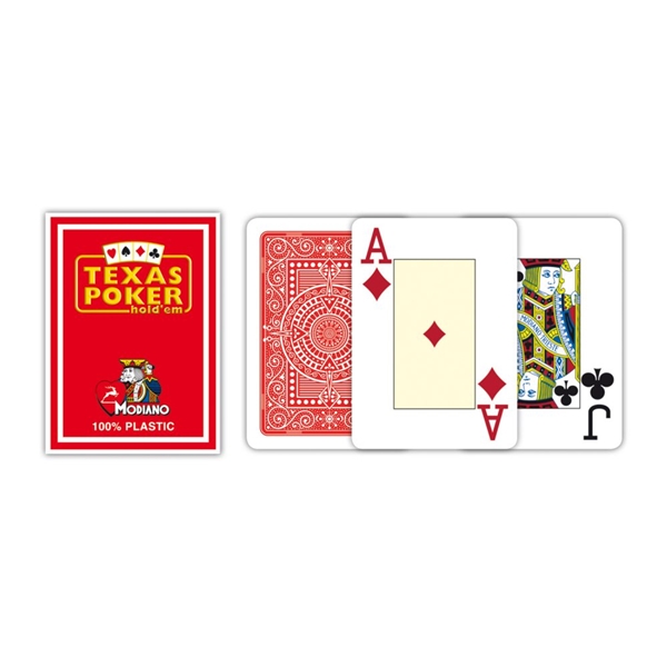 KARTE TEXAS POKER CRVENA BOJA 1/1